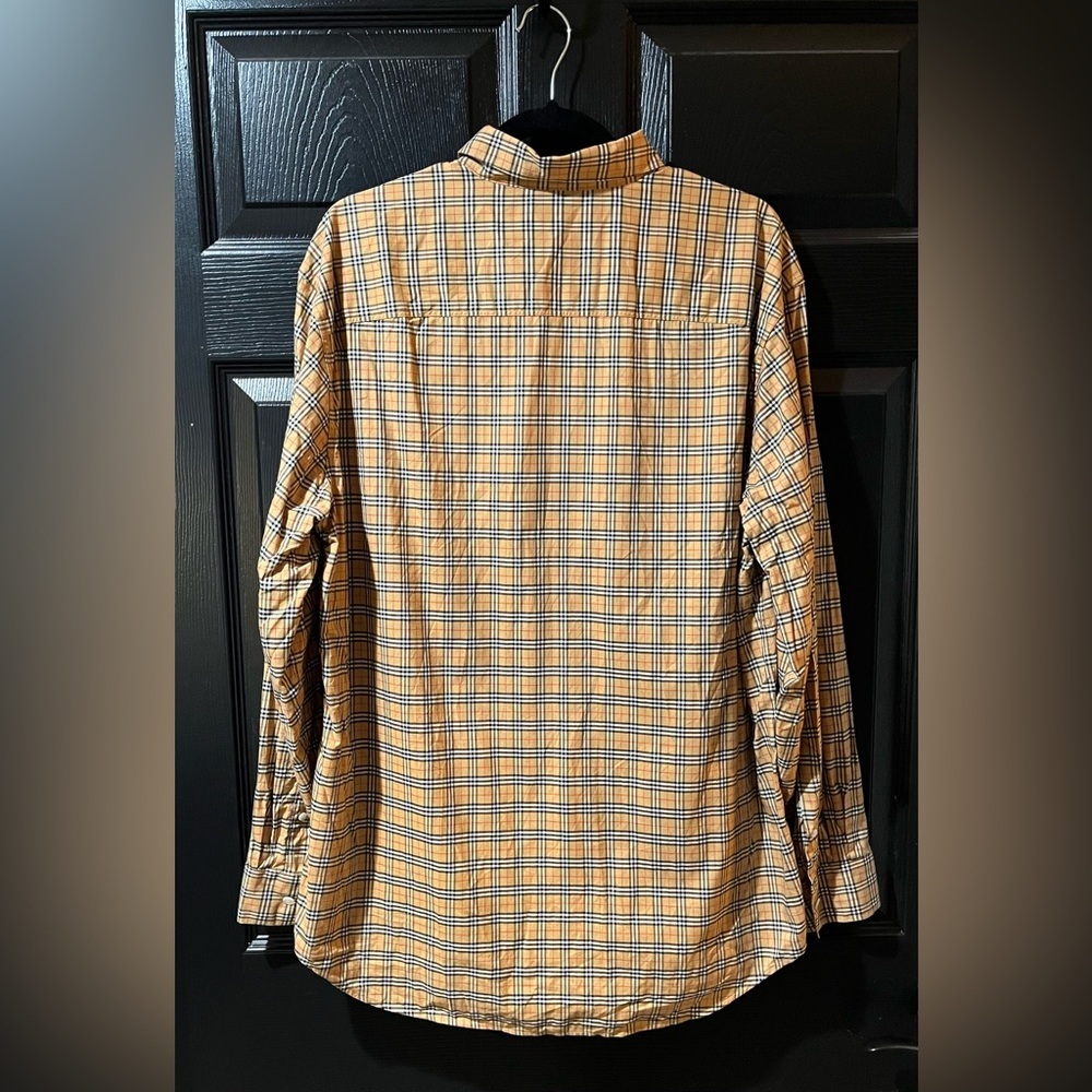 Genuine Burberry Cotton Check Button Down Shirt - Picture 7 of 12